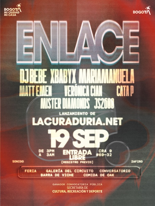 ENLACE · 19 de septiembre · lanzamiento de lacuraduria.net